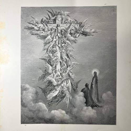 Gustave Doré engraving used, 29x36 cm