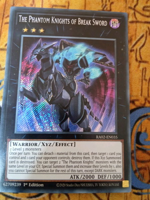 The Phantom Knights Of Break Sword κάρτα μεταχειρισμένη, Yugioh