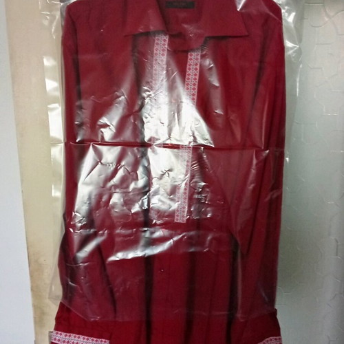 Men's traditional Bulgarian shirt new, red, handmade embroidery