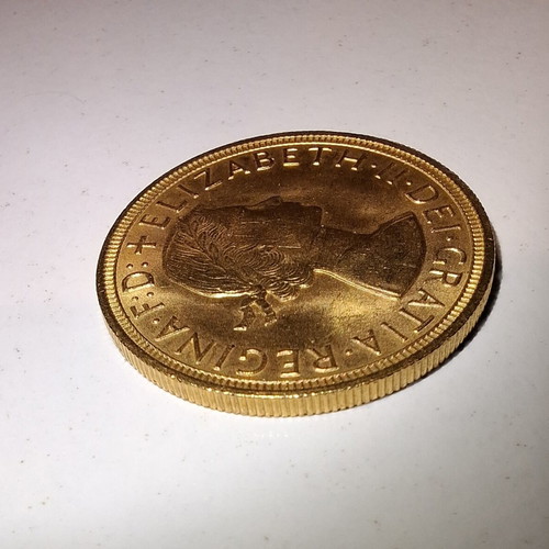 Gold coin 1957 new, 22 carat