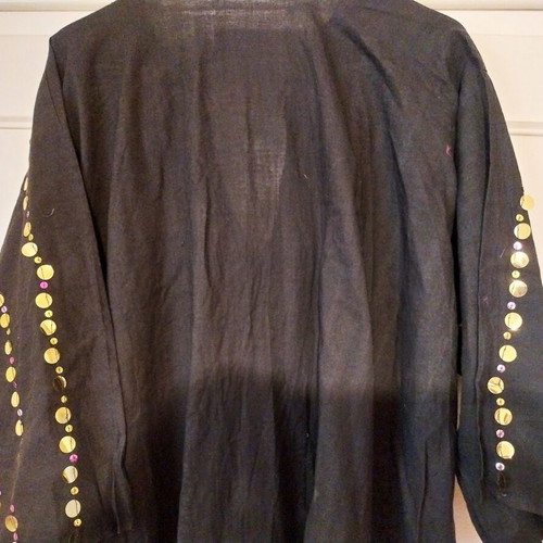 Boho Kaftan Dress with Colorful Sequins New, One Size