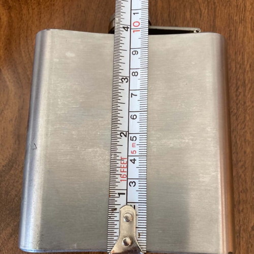 Jack Daniel's promotional flask stainless steel used
