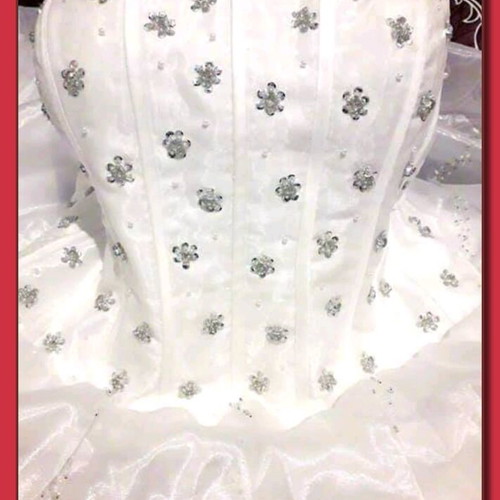 Wedding dress new, size XL, white, simple and beautiful