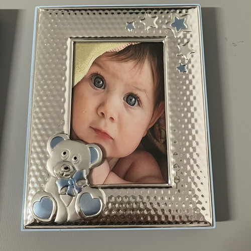 Photo frame set of 2 with elephant and teddy bear like new
