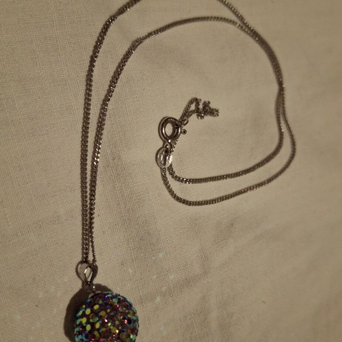 Silver 925 chain with crystal pendant