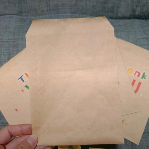 Thank You Paper Envelopes new, pack of 5 with stickers