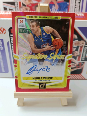 Vujcic auto Maccabi Panini Euroleague Donruss 2024-2025 card like new