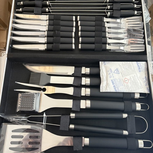 Barbecue set 32 pieces stainless steel new