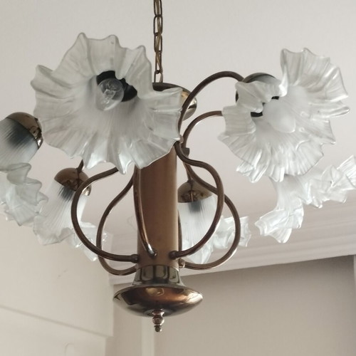 Vintage Brass Chandelier 6-light | Aristocratic Design | Custom Order