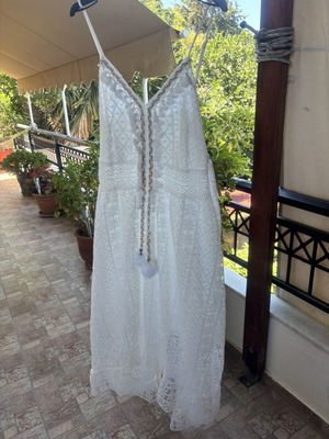 Shein lace dress like new, white, size XL