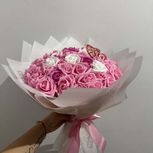 Eternal bouquet of 51 roses