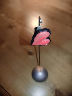 Table photo holder with heart clip, 18.5cm
