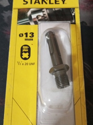 Stanley SDS-Plus Chuck Adapter 1/2" x 20 UNF New