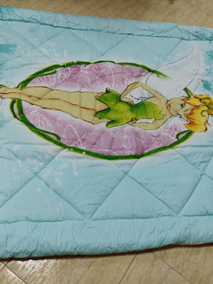 Πάπλωμα ημιδιπλό παιδικό καινούργιο με Tinkerbell, βαμβακερό 200 κλωστών