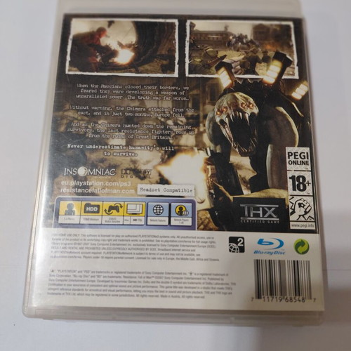 Resistance Fall of Man PS3 game used, action shooting