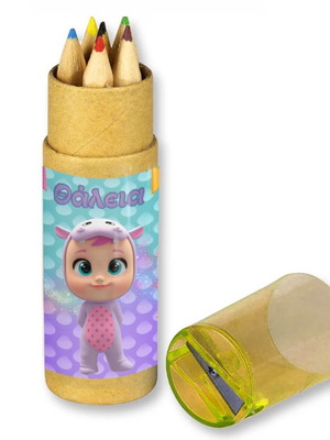 Klapsoylinia Colored Pencils new in kraft case with sharpener