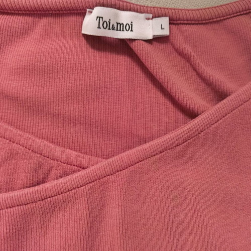 Toi&Moi crop top like new, pink, size L