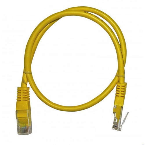 Yellow UTP CAT5 cable 1 meter new