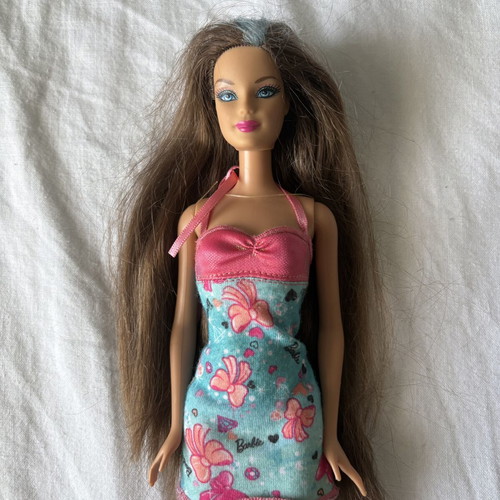Mattel Barbie Hairtastic doll with long hair and blue highlights