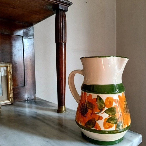 Large jug like new, slight chip on rim, height 20 cm