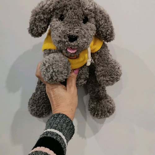 Handmade knitted puppy custom made
