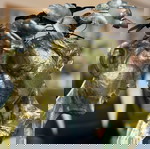  Διακοσμητικό Επιτραπέζιο - Ζευγάρι 30Χ9Χ39 Gold-Grey Inart