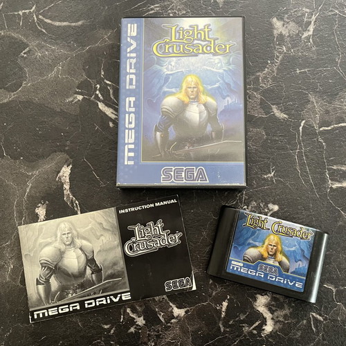 Sega Mega Drive Light Crusader game used, complete with manual