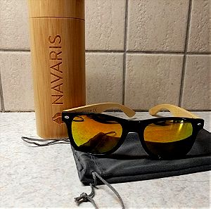 Navaris καινούργια γυαλιά ηλίου με ξύλινο σκελετό