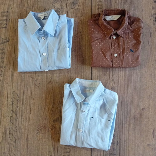 Long-sleeve shirts pack of 3 for 4-year-old boy like new, size 104 cm