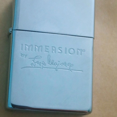 Zippo lighter with Immersion logo