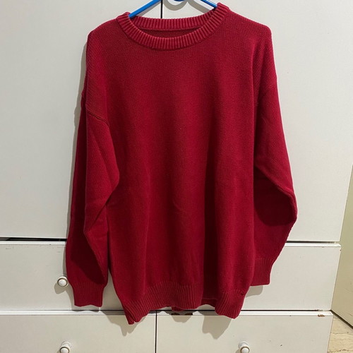 Pullover No Large red like new, 100% cotton unisex