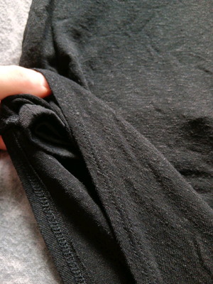 Black asymmetrical skirt medium like new