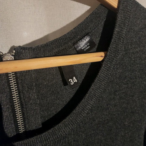 Wool gray dress H&M used, size S