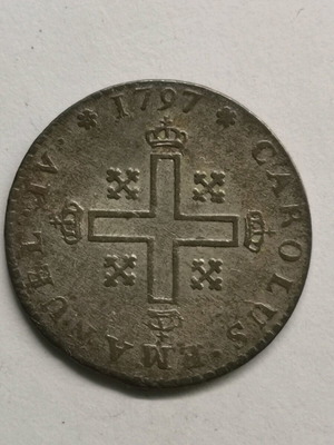 Savoia Coin 1 Soldi 1797 like new