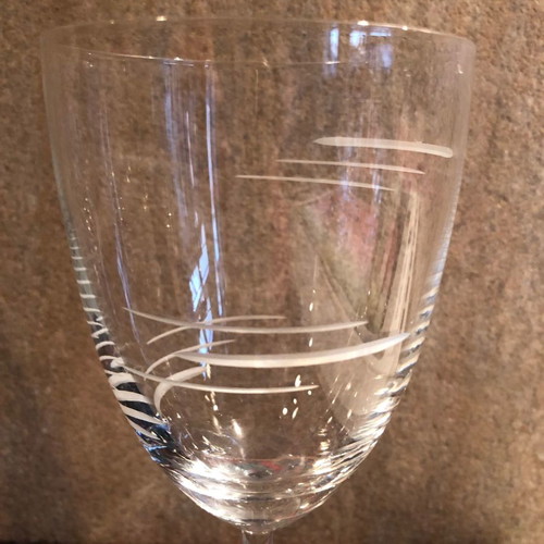 Water glasses used, crystal, pack of 10