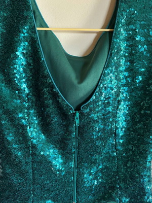 BSB sequin top new, green, size S