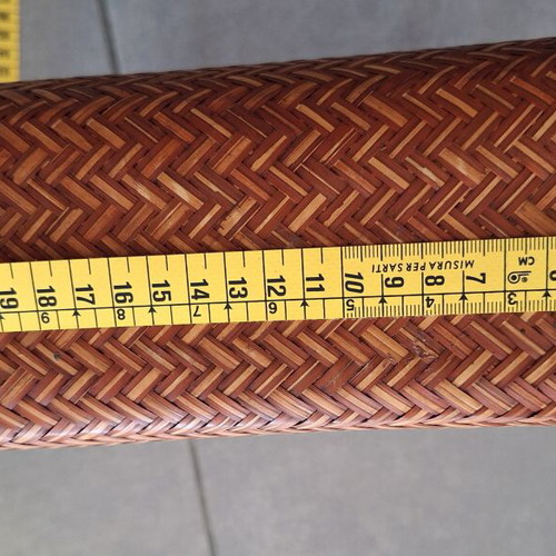 Small handbag made of bamboo with fabric lining like new