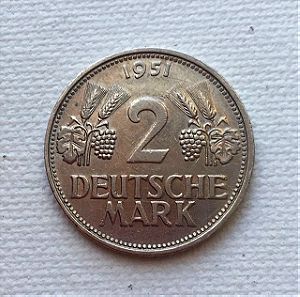 2 Μάρκα, 1951 Γερμανία