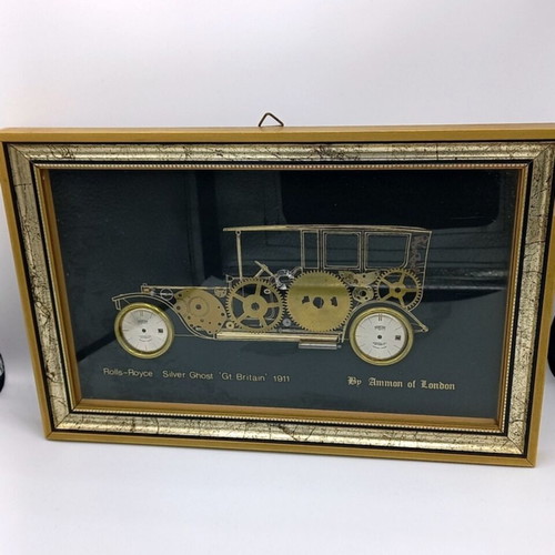 Vintage Rolls Royce Silver Ghost 1911 framed decoration used