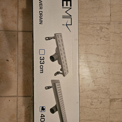 Linear shower drain 40 cm new