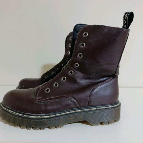 Combat boots Coolway used, burgundy, size 40