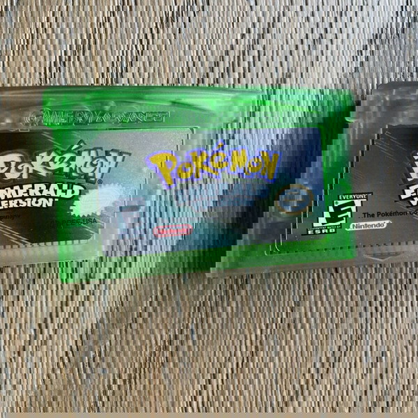 GBA Pokemon EMERALD Version, Game Boy Advance Cartridge, gameboy game