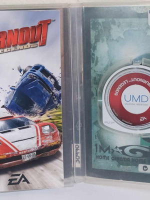 Burnout Legends PSP παιχνίδι μεταχειρισμένο, λείπει το εξώφυλλο