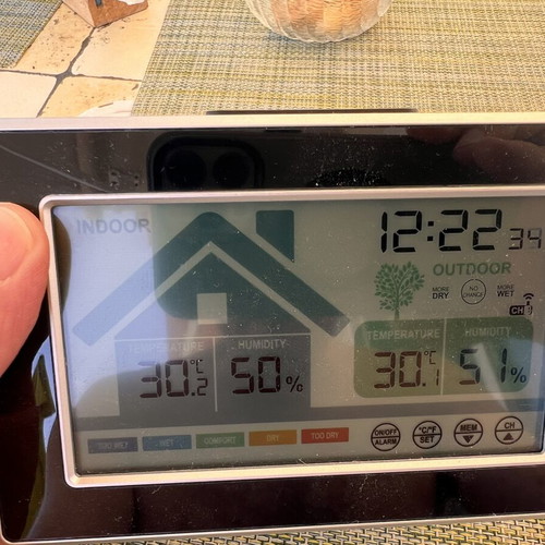 Wireless Weather Station with Thermometer and Hygrometer like new