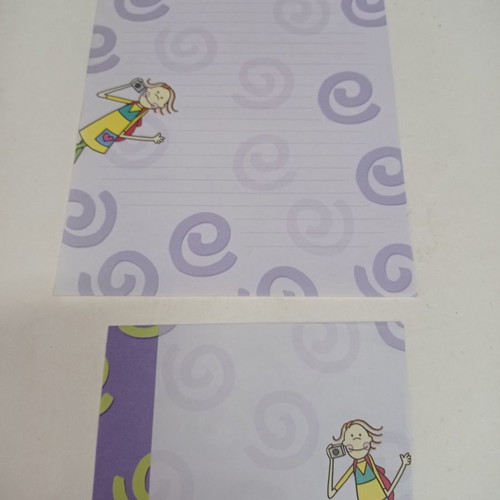Letter papers used, 5 different designs with RBB envelopes
