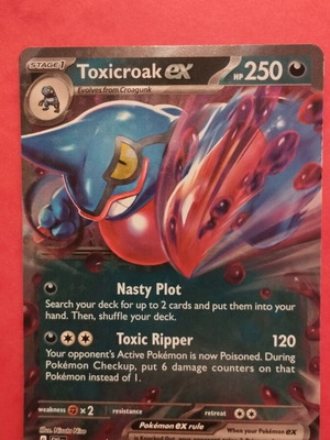 Toxicroak ex #131 Pokemon Scarlet & Violet in perfect condition