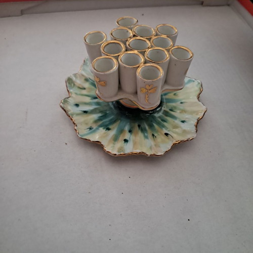 Bohemia ceramic cigarette case and ashtray 1920-1930 like new