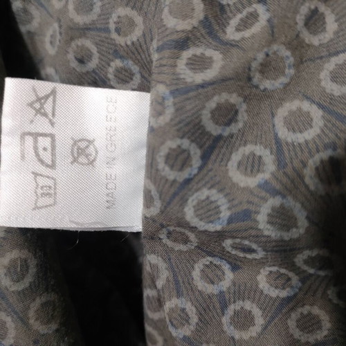 Strapless dress Greek origin, like new, cotton, dark gray pattern