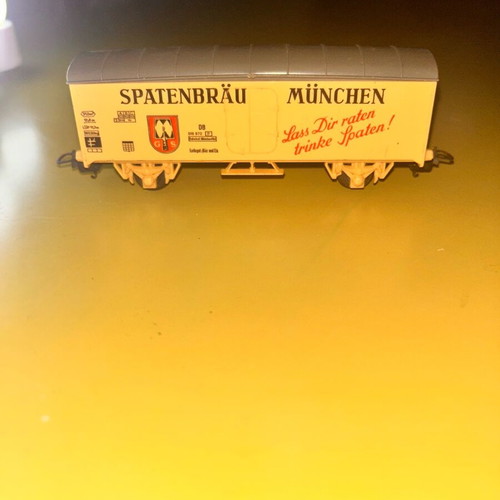 Lima H0 train wagon used Spatenbräu