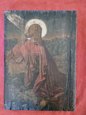 Handmade Jesus Christ icon in Mount Athos style new